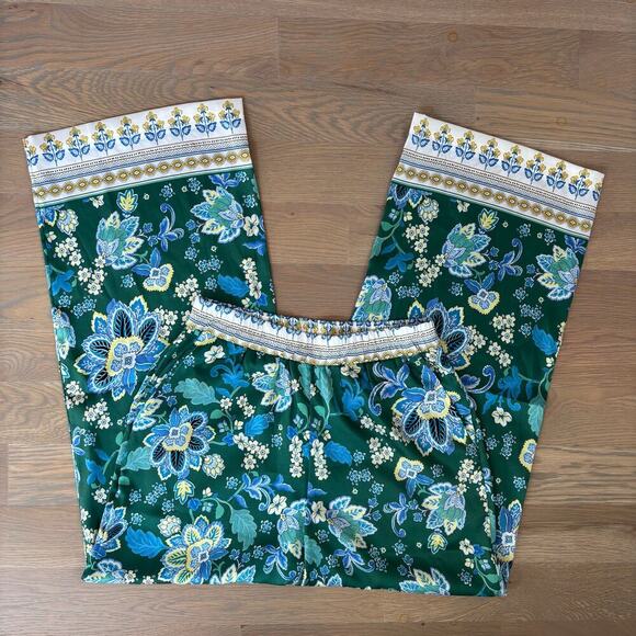 NWT Anthropologie Maeve Printed Floral Elastic Pull On Pants Women’s Size XS - Picture 1 of 9